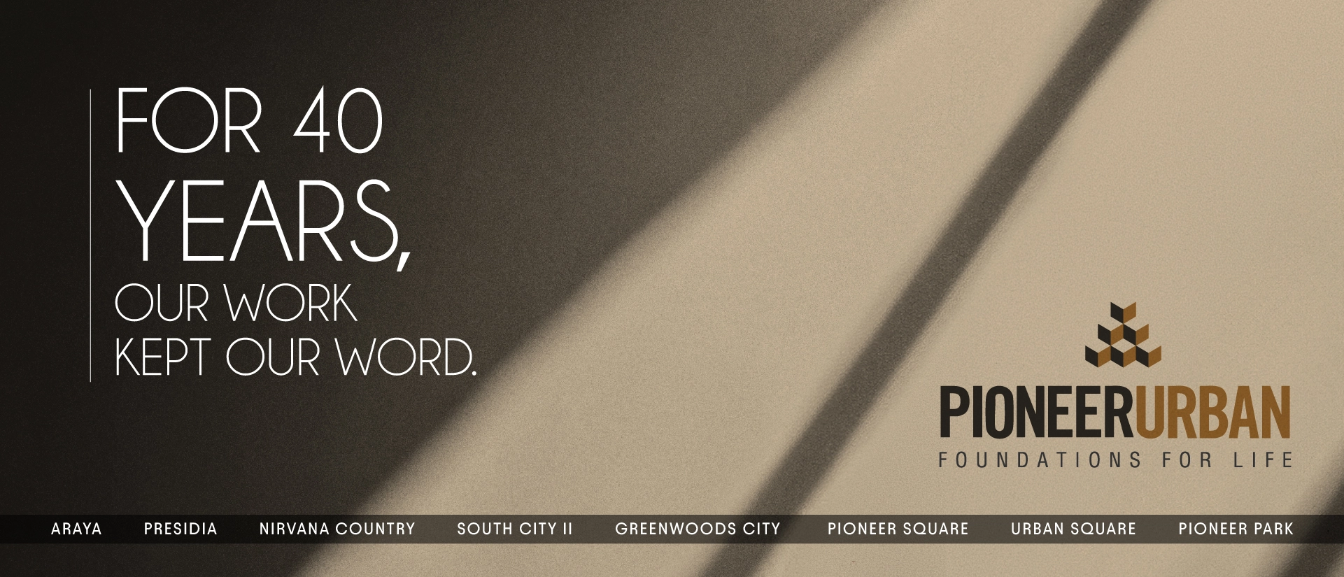 Pioneer Urban celebrates 40 years of keeping its word